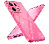 Paitech Glitter Cover per Xiaomi Redmi Note 13 4G(Non per 5G) con Protezione Fotocamera, Custodia Glitter Silicone Morbido TPU Protezione Case, Sottile Antigraffio Antiurto Antimpronta Cover, Rosa