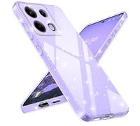 Paitech Glitter Cover per Xiaomi Redmi Note 13 4G(Non per 5G) con Protezione Fotocamera, Custodia Glitter Silicone Morbido TPU Protezione Case, Sottile Antigraffio Antiurto Antimpronta Cover, Viola