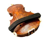 Paititi Spalliera portatile per violino 4/4, 3/4, piedini regolabili in schiuma e gomma (3/4-4/4, piedi bianchi)