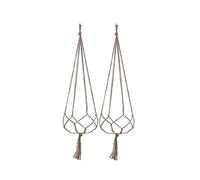 PAITOK Confezione da 2 fioriere da appendere, vasi per piante da appendere, in macramè, set di vasi da appendere per piante da esterno, interni, balcone, soffitto, giardino (90 cm x 2)