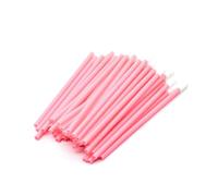 PAITOK monouso Pennelli per labbra, 200 pezzi di applicatori per labbra, pennello applicatore per rossetto pennello per lucidalabbra e correttore strumenti di trucco per labbra e occhi (Rosa)