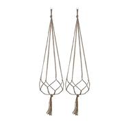 PAITOK Set di 2 Vasi Sospesi, Cestini per Piante Appendibili, Appendiabiti per Piante in Macramè, Set di Vasi Appendibili per Piante da Interno ed Esterno, Decorazione per Balcone, Giardino a Soffitto