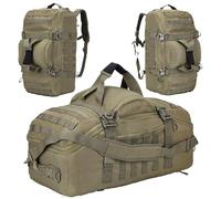 PAIWPHLI Borsone da palestra da viaggio con borsa da viaggio con borsa da viaggio per il fine settimana per campeggio all'aperto caccia, Verde, 80L, Borsone