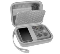 PAIYULE Custodia da viaggio compatibile con console di gioco portatile retrò RG353V/RG353VS/R36S, organizer per emulatore portatile, borsa da trasporto per console di gioco Android (grigio) (solo