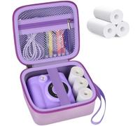 PAIYULE Custodia per fotocamera con stampa istantanea per bambini, con 3 rotoli di carta compatibile con ESOXOFFORE per Dylanto, DUDUDRAGON per GKTZ e Dafotil, borsa portaoggetti per fotocamere