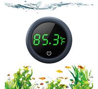 Paizoo - Termometro digitale per acquario, con display a LED accurato fino a ±0,-12,8 °C, termometro per serbatoio, misurazione della temperatura, adatto per pesci, Axolotl, tartarughe o acquatici