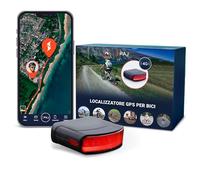 PAJ Tracker Fanale Posteriore - Localizzatore GPS 4G, Bici ed E-bike, Tracciamento Tempo Reale, Allarme Caduta, Storico Percorsi, Recinto Virtuale, Antifurto - Impermeabile, Fino A 20gg Di Batteria