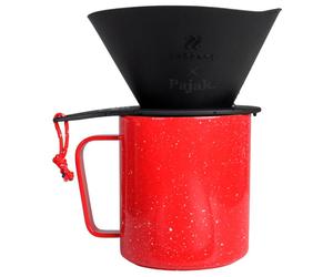 Pajak - Flat Dripper V60 - Filtro per il caffè 350 ml nero