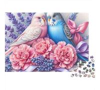 Pájaros en el Amor Ramo Puzzle 1000 Pezzi Cartoncino Premium Per Coppie, Puzzle Concentrazione, Tempo Libero Indoor, Nuovi Proprietari Di Casa 70x50cm/1000pcs