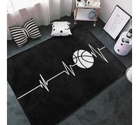 PAJEON Tappeto Camera da Letto a Basket In Bianco E Nero, Tappeti Design, 120 x 170 cm Tappetone Antimacchia - per Decor del Pavimento del Soggiorno