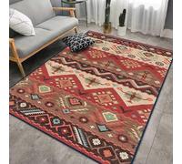 PAJEON Tappeto Salotto Moderno a Stile Etnico Marocchino Nordico Retrò, 140 x 200 cm Tappeti Antiscivolo, Tappetone Antimacchia - per Decor del Pavimento del Soggiorno