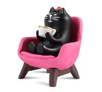 PAJH Regali per gatti, accessori da scrivania rosa, statuette di gatti in miniatura, carine per donne, colleghi, amanti dei gatti, ragazze adolescenti