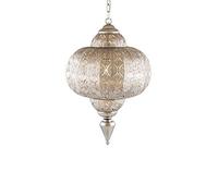 pajoma Lampada a sospensione Marocco, piccola 16 x 28 cm, realizzata in metallo con spina