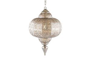 pajoma Lampada a sospensione Marocco, piccola 16 x 28 cm, realizzata in metallo con spina