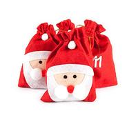 pajoma Nikolaus Calendario dell'Avvento, Feltro, Rosso, (B 11,5 x H 15,5 cm)