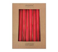pajoma Set di 10 candele di alta qualità | durata 5 ore (rosso)
