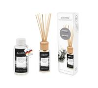pajoma Set di fragranze per ambienti con diffusore da 100 ml + bottiglia di ricarica con bastoncini in rattan, deodorante per ambienti a lunga durata (+ ricarica da 100 ml, rugiada del mattino)