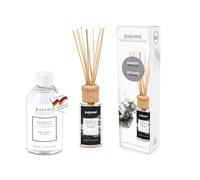 pajoma Set di fragranze per ambienti con diffusore da 100 ml + bottiglia di ricarica con bastoncini in rattan, deodorante per ambienti a lunga durata (+ ricarica da 250 ml, melograno)