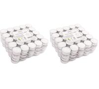 pajoma tè luci pajoma non profumate 100 pezzi, tempo di combustione: 4 ore, tè luci Gastro (Confezione da 2)