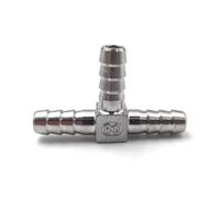 PAJPXPCD 1pc SS304 Hose Barb T Type 10mm Hose Hook Splitter Homebrew Pipe Fittings