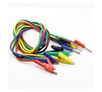 PAJPXPCD Coppia di cavi di prova da 1 m con morsetto a coccodrillo e banana for multimetro