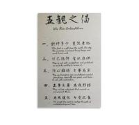 PAJPXPCD Eat with Awareness Poster - Minimalist Zen Wisdom Wall-Art for Kitchen Wall, Dining Area, Mindful Living Space(Unframed,12x18inch(30x45cm))