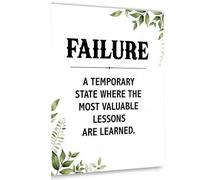 PAJPXPCD Failure Quotes Wall-Art Motivational Inspirational Poster Print for Office Home Workplace Study Room Entrepreneur Success Decor(Unframed,12x18inch(30x45cm))