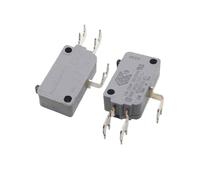 PAJPXPCD Microinterruttore V5D010LB3 da 2 pezzi, 11 A, 125/250 V, a 3 pin, con perno piegato, interruttore a sfioramento, tipo a doppio lancio