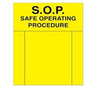 PAJPXPCD Safe Operating Procedure SOP Metal Tin Sign 12x8 Inch