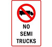 PAJPXPCD Vintage No Trucks Allowed Tin Sign Rustic Industrial Decor for Private Road Lot Entryway Farmhouse Man Cave Wall-Art 8 X 12 inch