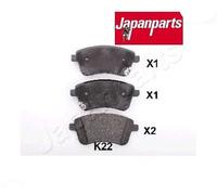JAPANPARTS PA-K22AF Kit pastiglie freni