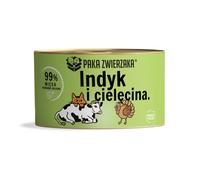 PAKA ZWIERZAKA Cibo umido Tacchino con vitello per gatti 200 g