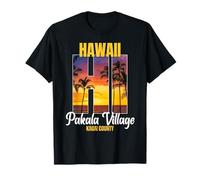 Pakala Village, Hawaii Hi, Autentico da Collezione Maglietta