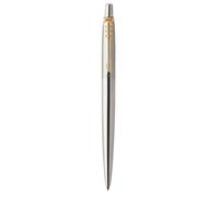 Paker jotter penna a sfera stain less steel acciaio e oro