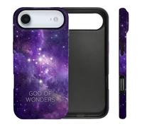 PAKESI Custodia magnetica per iPhone17 Air, Galaxy Starry Christian Cross Custodia per telefono compatibile con MagSafe, Dio delle Meraviglie Spazio Religioso Regalo Religioso, Antiurto Sottile TPU