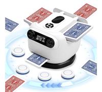 Pakinui Mescolatore e distributore di Carte 2 in 1, mischia Carte Automatico Ricaricabile, mescolatore Carte da Gioco Che Ruota di 360°, distributore Carte da Gioco Come Uno,Blackjack e Texas Hold'em