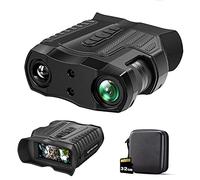 PAKLIF Occhiali per la Visione Notturna Binocolo for Visione Notturna 32G Occhiali for Adulti IR 10x Zoom Ottico 4000mAH Nero Ricaricabile Caccia Tattico Campeggio CVLIFE Facile da Mettere a Fuoco
