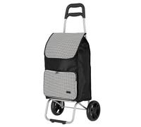 PAKLITE Einkaufsroller, Schwarz Hahnentritt Unisex Adulti, Schwarzhahnentritt, CASUAL