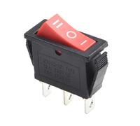 PAKMEZ 1 PCS Rocker Switch 15A 250V 20A 125V Red ON-off-ON 3-Pin Joystick Switch 240V Tool Switch Accessories Hand Tools Accessories