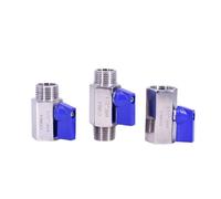 PAKMEZ 1pc 1/8" NPT Female To Female Ball Valve SUS 304 Stainless Steel Homebrew