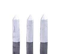 PAKMEZ 1pc Crystal Hexagonal Column Crystal Point Wand Stone Study Room Decoration Craft Ornaments (Color : Howlite)