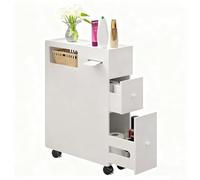 PAKMEZ Carrello Carrellino Slim Stretto, con Ruote Rirevoli a 360°, Montaggio Facile, Per Piccoli Spazi, Libreria, Scarpiera, Cucina, Bagno, Soggiorno(53 * 75 * 21cm/20 * 29 * 8in)
