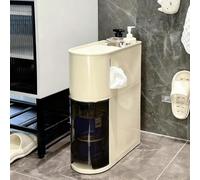 PAKMEZ Carrello Portaoggetti a 4 Livelli, Space Saving Organizer Rack, con Cassetti Ruote, Per Piccoli Spazi, Libreria, Scarpiera, Armadio o Armadio(41 * 19 * 52cm/16 * 7 * 20in)