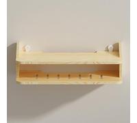 PAKMEZ Scaffale da Parete per Router Wi-FI Fili, Supporto di Alimentazione per Cavi, Porta Modem, Grande Capacità, Scaffale Decorativo per L'Archiviazione(30 * 19 * 16cm/11 * 7 * 6in)