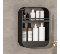 PAKMEZ Slim Bathroom Floor Storage Cabinet, Space Saving Organizer Rack, Montaggio Facile, Struttura in Acciaio, per Piccoli Spazi, Libreria, Scarpiera, Armadio(Black,30 * 8 * 40cm/11 * 3 * 15in)