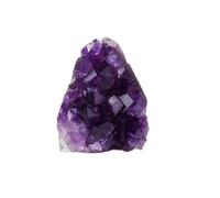 PAKMEZ Stone Amethyst Cluster Purple Quartz Crystal Geode Irregular Point Wand Rock Ornaments (Size : 150-200g)