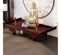 PAKMEZ Tavolo da Altare in Bambù, Semplice Tavolo da Meditazione, Per Preghiere, Divinazione e Culto, For Defunto, Buddista, Casa del tè, Spazio Spirituale(40 * 25 * 10cm/15 * 9 * 4in)