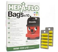 PakTrade 10 Sacchetti Aspirapolvere + 10 Fragranze Compatibile con Numatic Hetty HET200A-1, Hetty HET200P, HHR-200, HHR-202 Harry Pets | 10 Sacchetti, Filtri, Deodoranti, Accessori, Ricambi