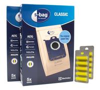 PakTrade 10 Sacchetti Aspirapolvere + 10 Fragranze Compatibile con Philips S-Bag Classic Long Performance, S-Bag Anti-Odour, S-Bag Classic | 10 Sacchetti, Deodoranti, Accessori, Ricambi