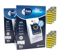 PakTrade 24 Sacchetti Aspirapolvere + 30 Fragranze Compatibile conElectrolux E 200 B, E 200, E 208, E208, E 209, E206S Anti-Allergy - 9001684605, E200 | 24 Sacchetti, Deodoranti, Accessori, Ricambi